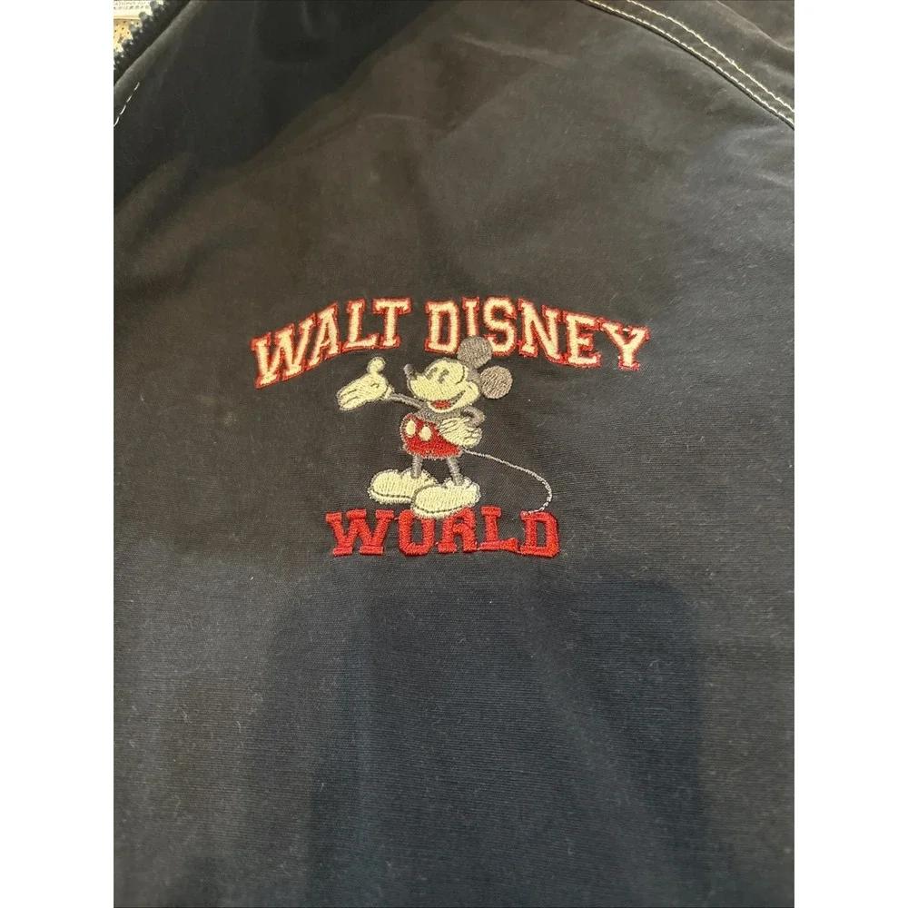 Disney World Jacket Men's Size XL Mickey Mouse Logo 71 Disney Windbreaker Hooded